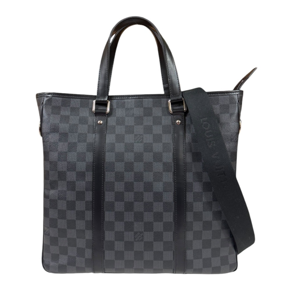 ルイヴィトン タダオPM ダミエグラフィット ビジネスバッグ ダミエグラフィットキャンバス N41259 ブラック LOUIS VUITTON 中古