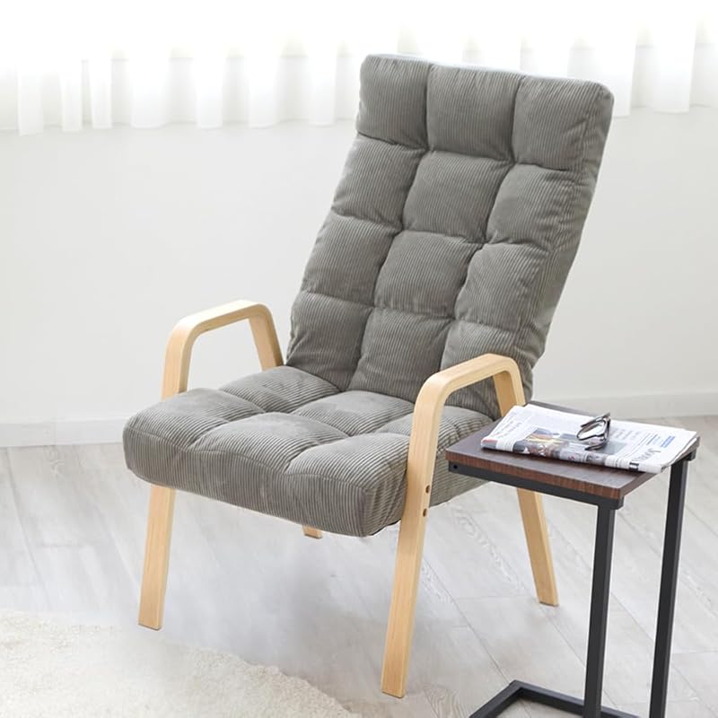 【即納】アイリスオーヤマ(IRIS OHYAMA) ウッドアームチェア Lサイズ リクライニングチェア 腰部6段階ヘッド部14段階リクライニング 折りたたみ可 幅約58×奥行約64~88×高さ約91