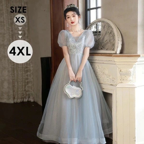 「超お得」ドレス 大人 ピアノ 発表会 演奏会用ドレス ロングドレス 演奏会 イブニングドレス 結婚式 母親 ピアノ発表会 中学生 パーティードレス 発表会ドレス 高校生 大きいサイズ コンクール ロ