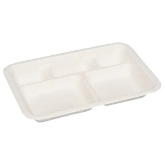 パルプモールド容器　モールド弁当　MB-1　無地　279×183×35mm　50枚×20入【メーカー直送・代引き不可・時間指定不可・沖縄離島不可】