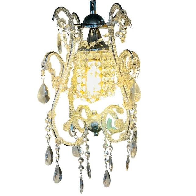 【動作確認済】【中古】アートワークスタジオChandelier Eden1 エデン1 シャンデリアライト ART WORK STUDIO アートワークスタジオ AW-0229ビーズ欠損多数あり