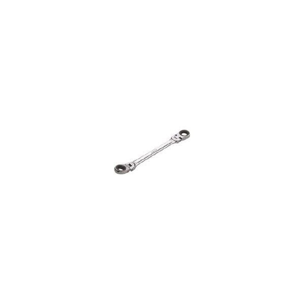 MR11214F ラチェットめがねレンチ(両頭型首振りタイプ) 対辺寸法12×14mm 全長195mm メーカー直送