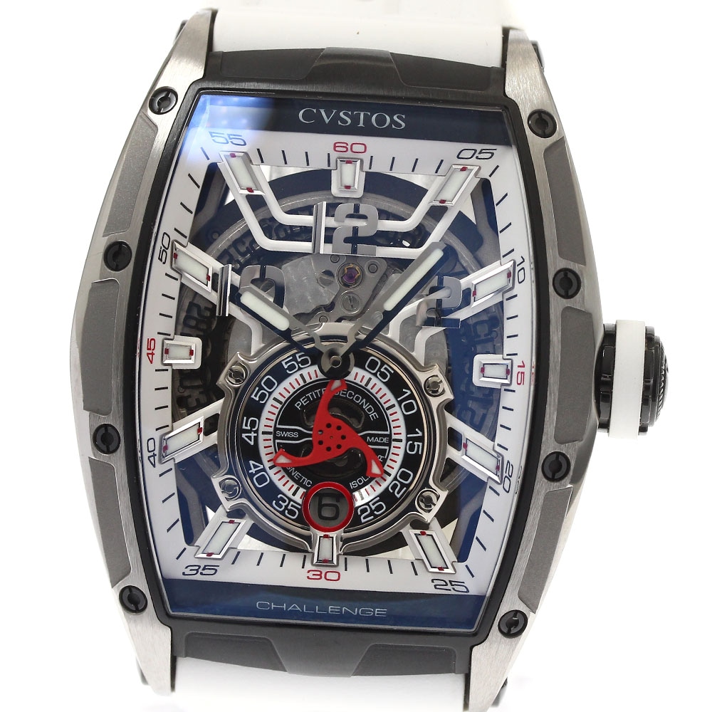 クストス CVSTOS CVT-JET2-PS チャレンジ ジェットライナー P-S オートマティック 自動巻き メンズ 良品 _892376【中古】