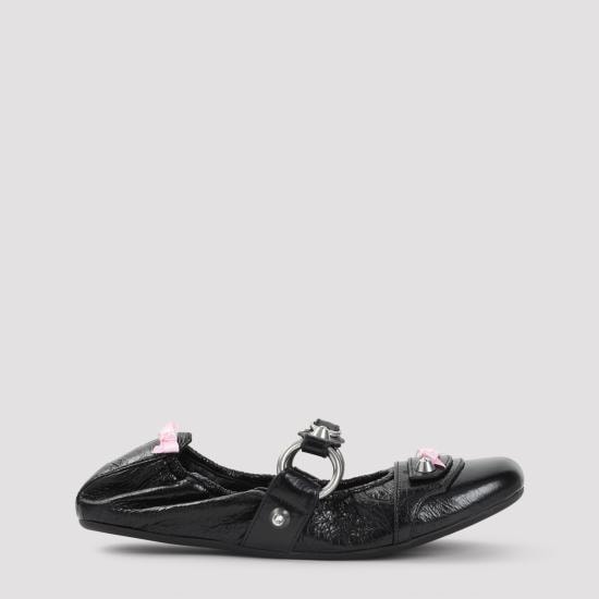 BALENCIAGA Women Sandals 864665 WZD41 1580 BLK ROSE POUDRE SLVR