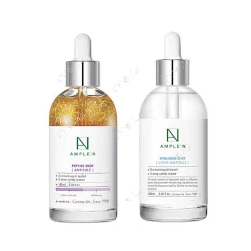 アンプルエン ペプチドショット アンプル 大容量 100ml + ヒアルロンショット ライト アンプル 大容量 100ml