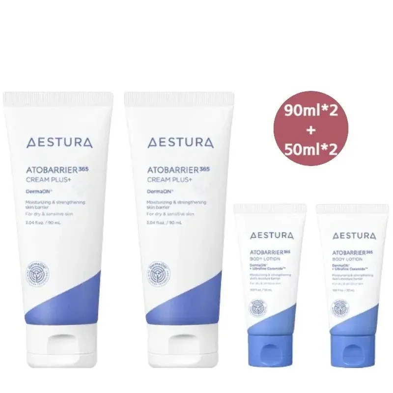 アトバリア365クリームクリームプラス 90mlx2+ボディローション 50mlx2/高保湿ケア/栄養供給/韓国コスメ
