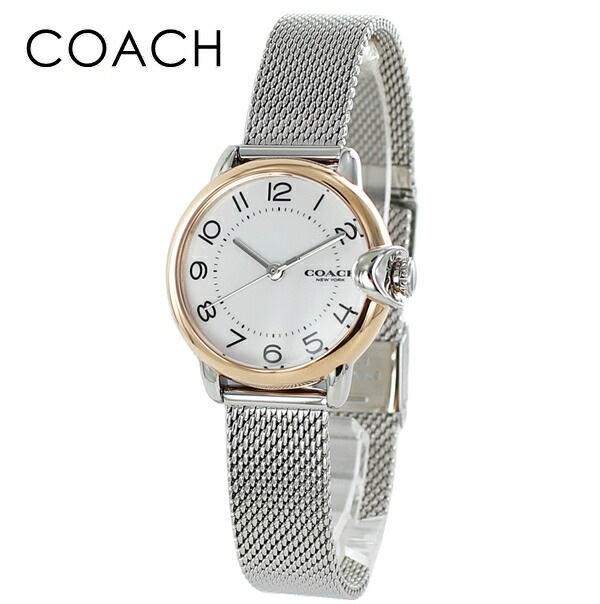 お祝い お礼 ありがとう ギフト レディース 腕時計 手表 コーチ おしゃれ ブランド 誕生日プレゼント 記念日 プレゼント 女性 彼女 女友達 母親 ブレスレットウォッチ シルバー ポイント消化