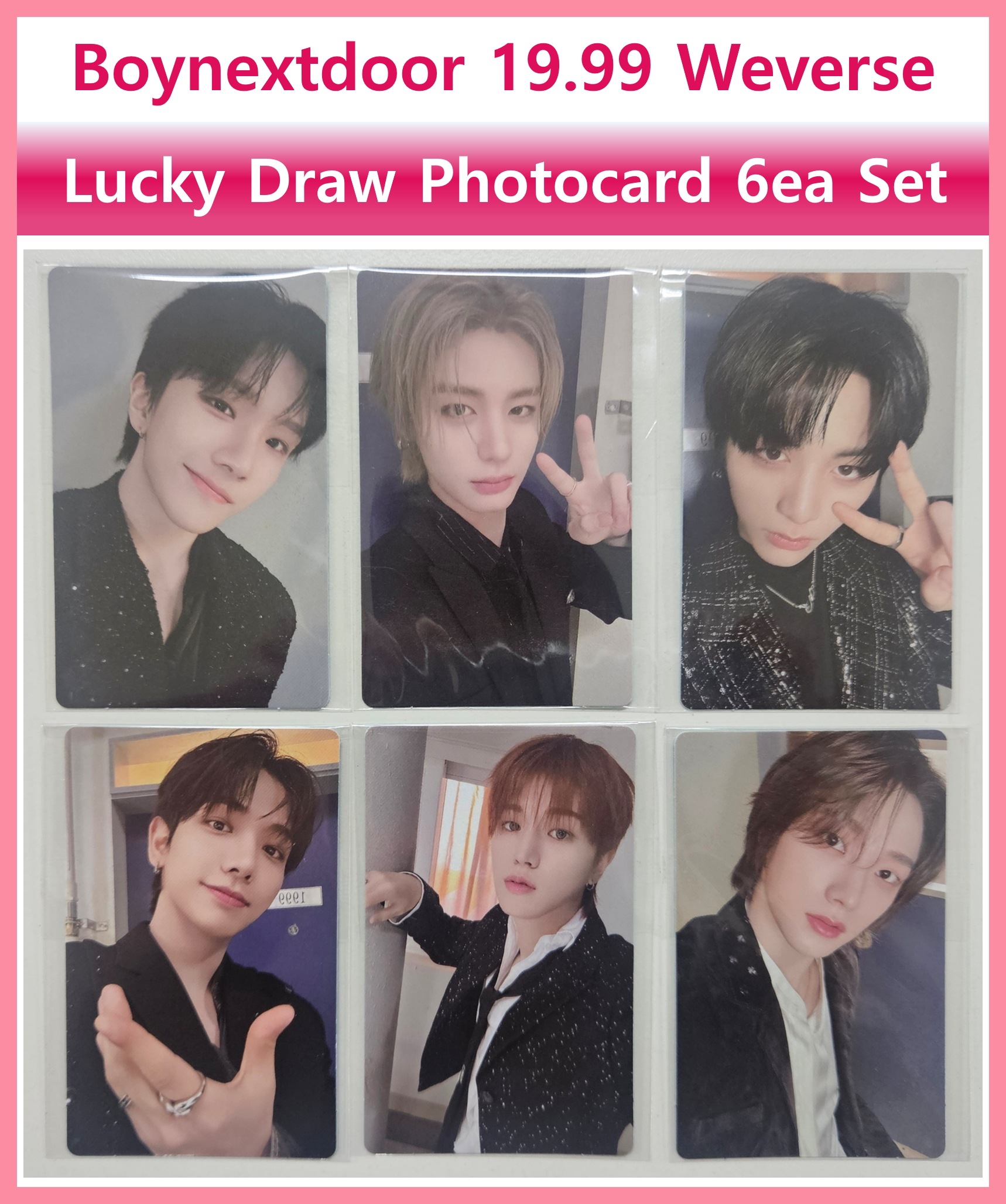 [フォトカード] BOYNEXTDOOR 19.99 Weverse Luckydraw 6EA SET
