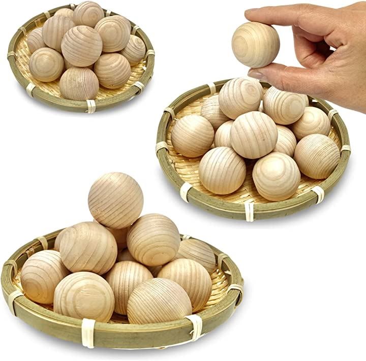 ひのき玉風呂 15玉 保管に便利なザル付き 天然 アロマ 入浴 香 檜 湯玉 ヒノキ ヒノキボール 5,710円