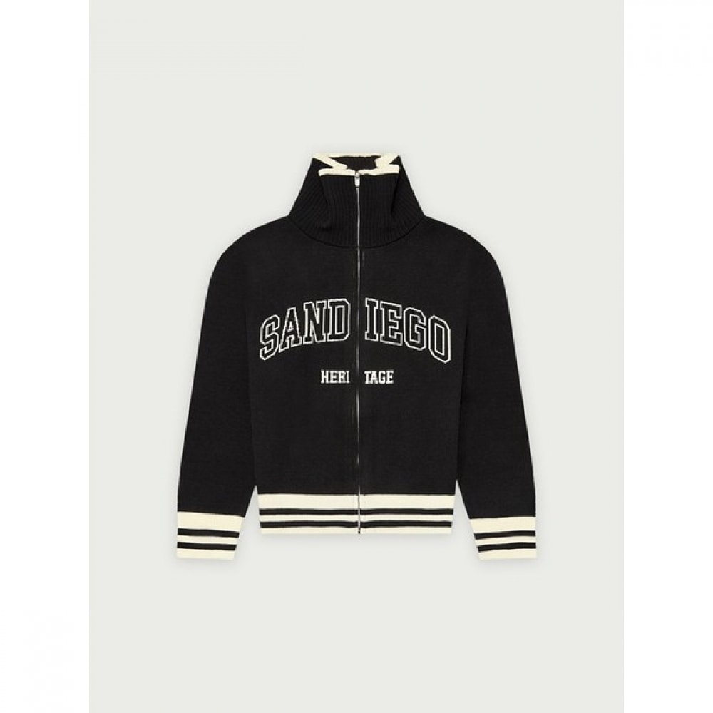 [ハンテン] レディースサンディエゴジャカードジップアップカーディガン_100 (10520-140-421-34)