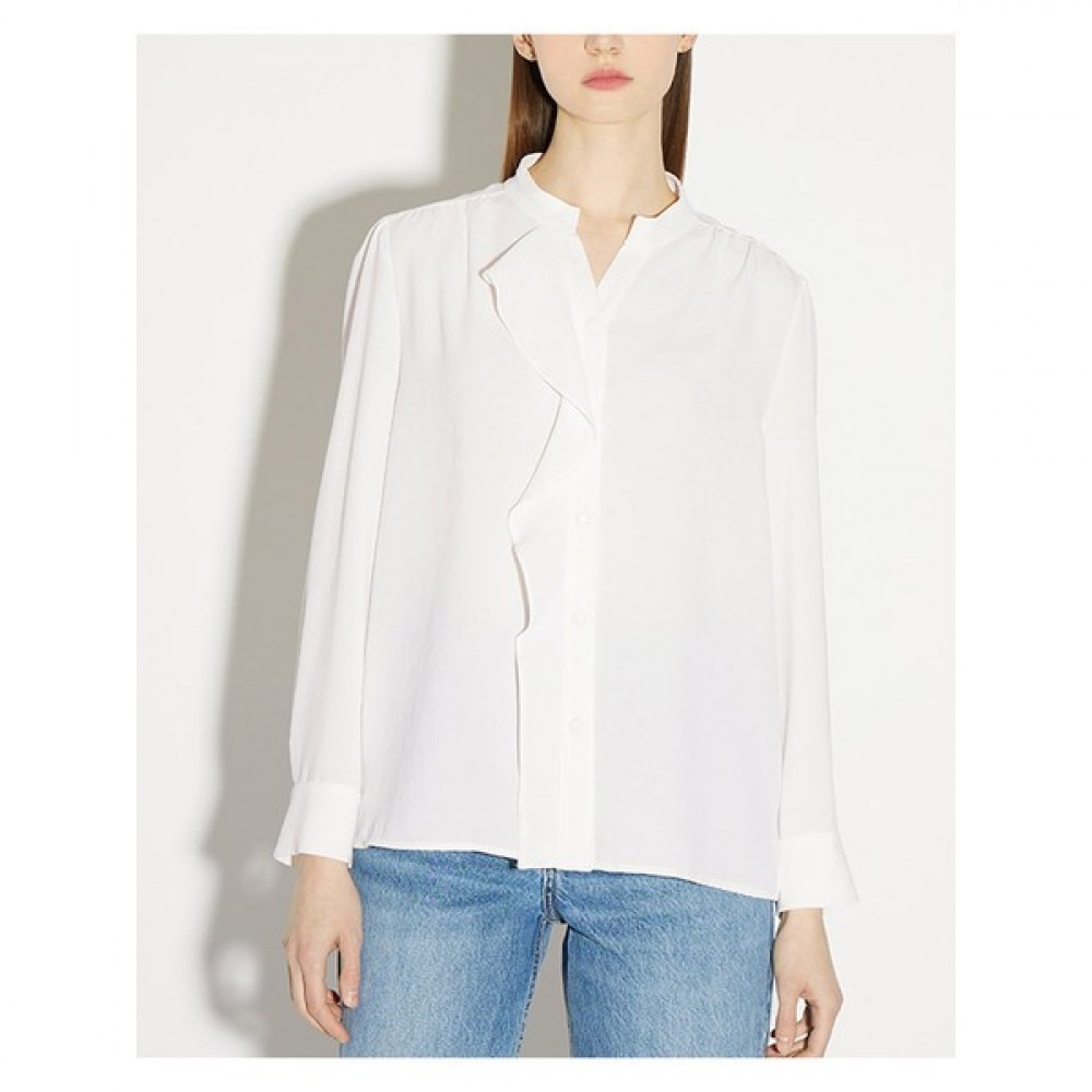 [SHS MISS] フェミニンフリルパネルブラウス (価格:178,000ウォン) 5,019円