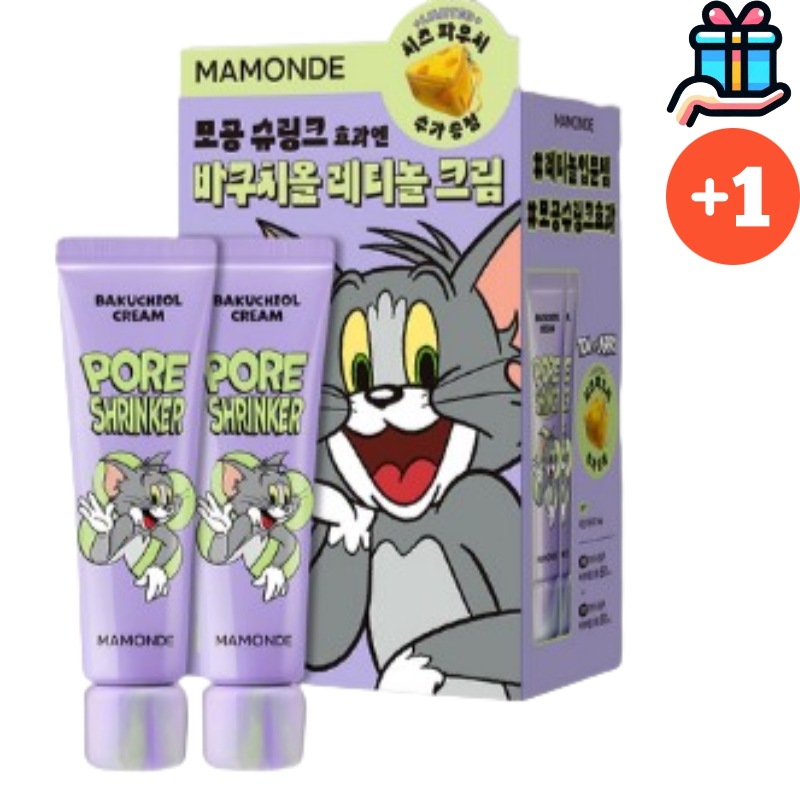 [トムとジェリー EDITION] ポアシュリンカー バクチオレチノール クリーム 60ml+60ml 全120ml (+ポーチ贈呈) 毛穴シュリンク 正規品 国内人気 保湿 韓国化粧品 5,477円