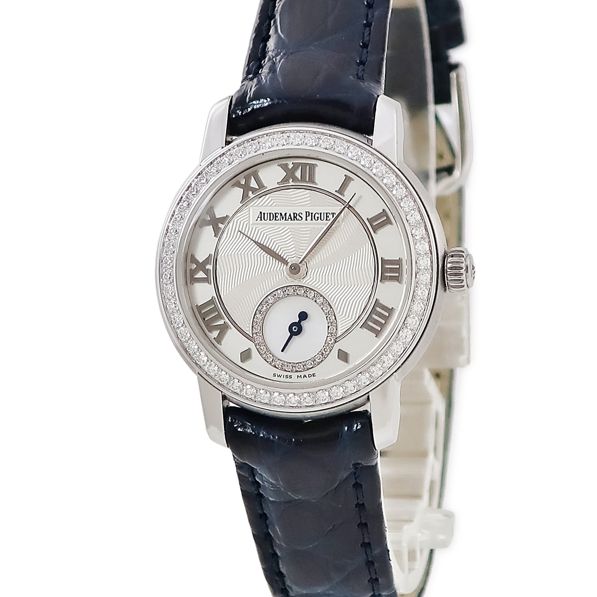 ジュール オーデマ スモールセコンド 77228BC.ZZ.A001MR.01 手巻き レディース K18WG無垢 純正ダイヤ 3年保証