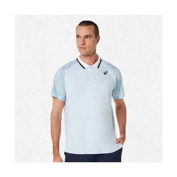 アシックス メンズ コート グラフィック ポロシャツ(2041A252406) メンズ 半袖カラー Tシャツ 2041A252406 24038