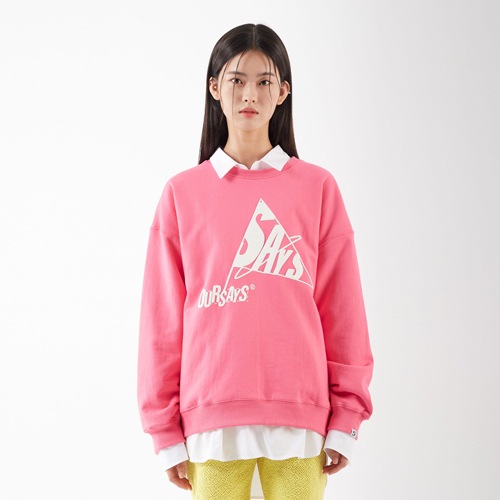 シープフレッグマンツーマンピンク