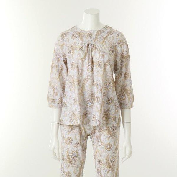 VEVA103W_ペイズリーソフトスパンホームウェア上 8,529円