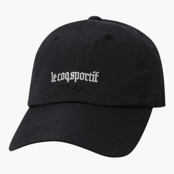 帽子 JQS QQ123ACP32-BLK ナイロンレタリングボールキャップ / BLACK