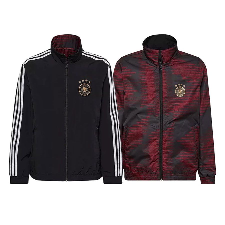 ドイツのトレーニングスーツ外観服のジャージの男性用長袖ジャケット両面ウィンドブレイカーのユニフォーム秋とウィンタースポーツ