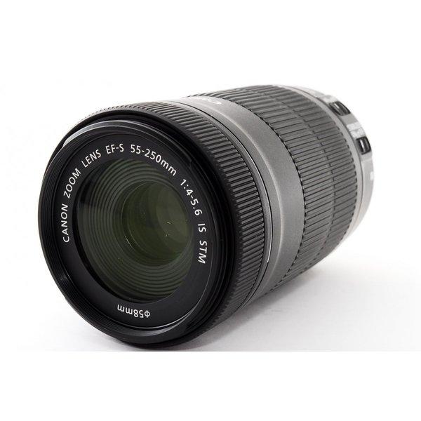 【中古】キヤノン Canon EF-S 55-250mm IS STM 美品 EF-Sマウント 望遠ズームレンズ