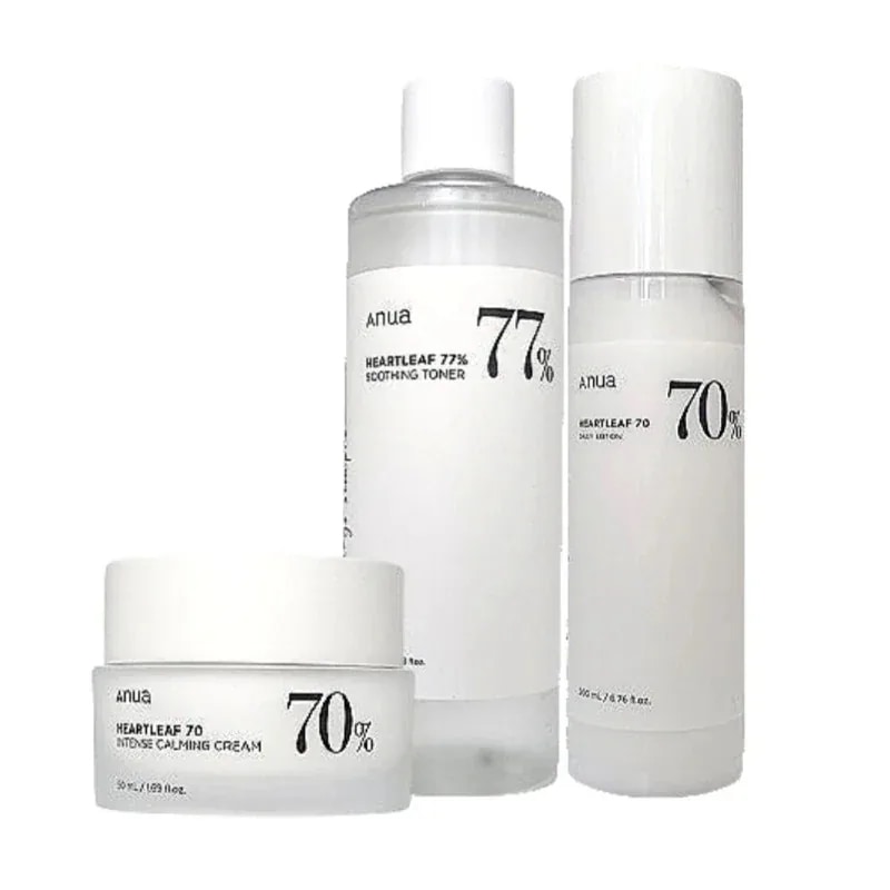 Qoo10] アヌア 4点セット[クリーム 美容液 乳液 化粧 : スキンケア