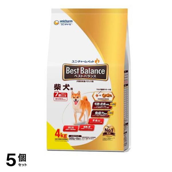 ベストバランス カリカリ仕立て 柴犬用 7歳以上用 4kg 5個セット