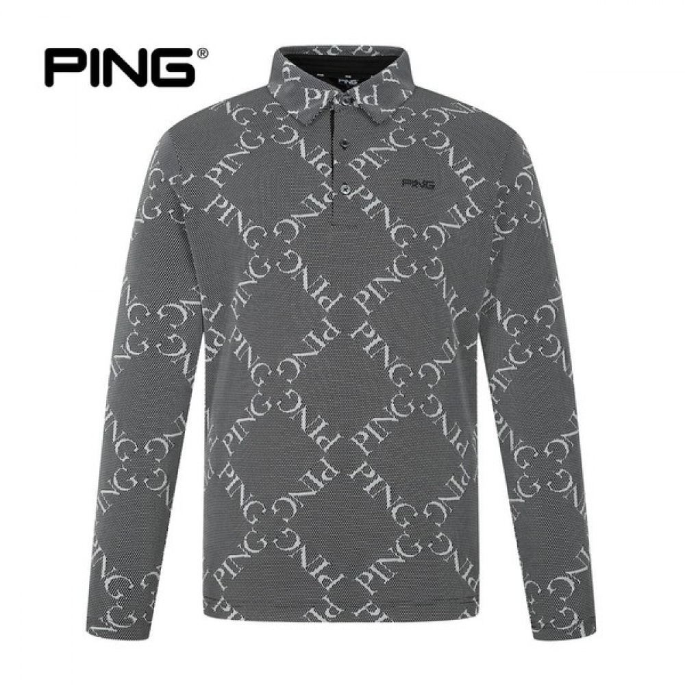 [ping] メンズ機能性ジャカードカラー長袖Tシャツ 20,872円