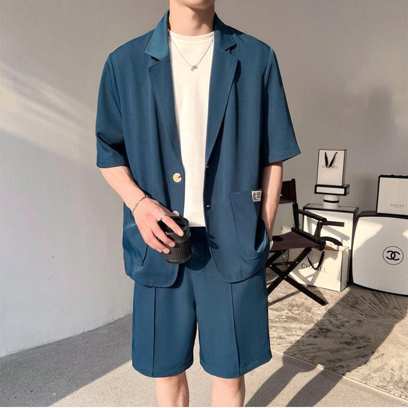 【30%値下げ】夏 おしゃれ セットアップ メンズ 半袖 トップス ハーフパンツ 夏物 上下セット 韓国ファッション 大きいサイズ ビッグシルエット 薄手 カジュアル 涼しい夏 おしゃれ セットアップ