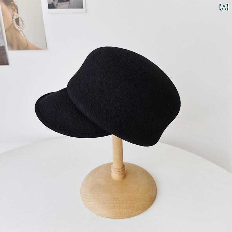 帽子 おしゃれ レディース ウール 騎士 女性 秋冬 和風 乗馬 小顔効果 韓国 スタイル カジュアル アヒル 調節可能 4,889円