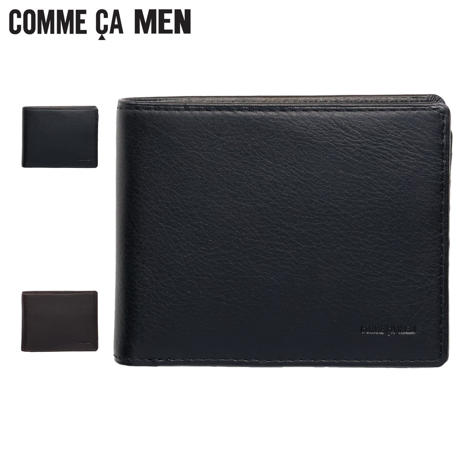財布 二つ折り メンズ レディース 本革 ブラック 黒 5608