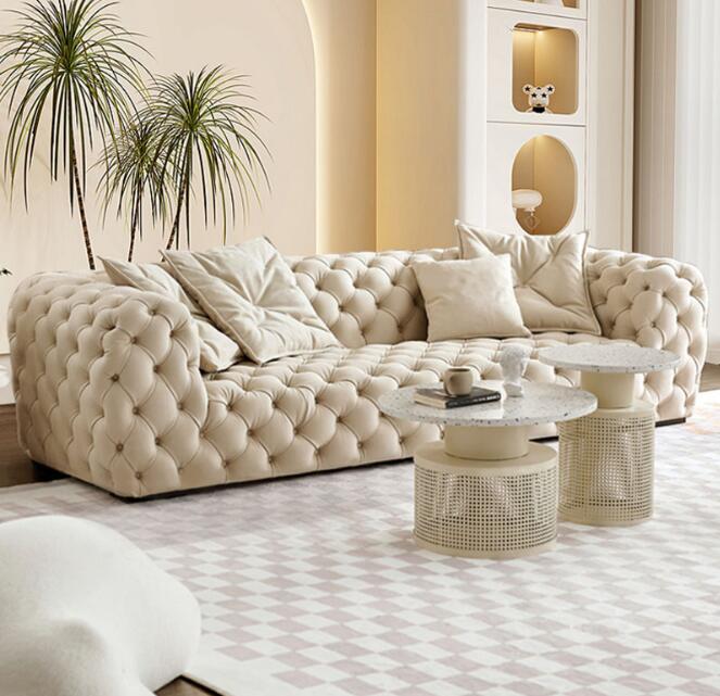 ライトソファー高級リビングルーム　北欧現代風ソファー月面形　ファッション一人二人ソファー３人ソファー