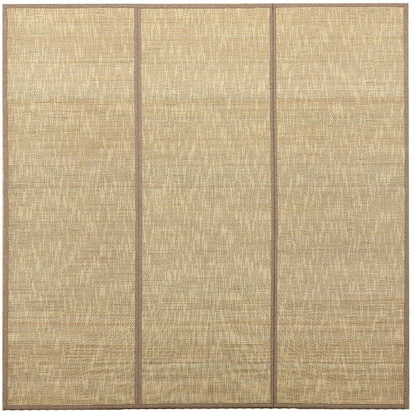 1100160144501 ラグ バンブー 竹 カーペット 敷物 夏 自然素材 おしゃれ 抗菌防臭 アイボリー 約180×180cm メーカー直送