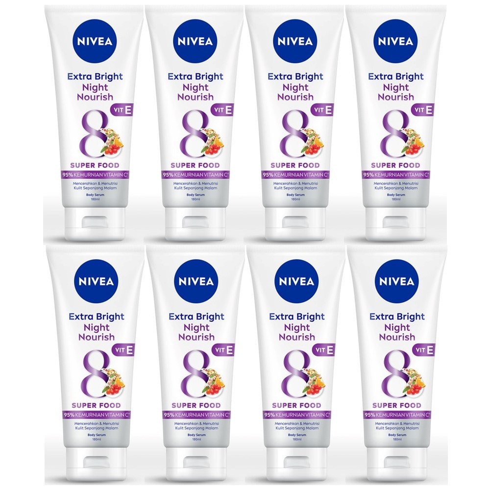 まとめ買いセット Extra Whiteシリーズ ボディセラム 180ml x ８本セット Night Nourish 海外直送品