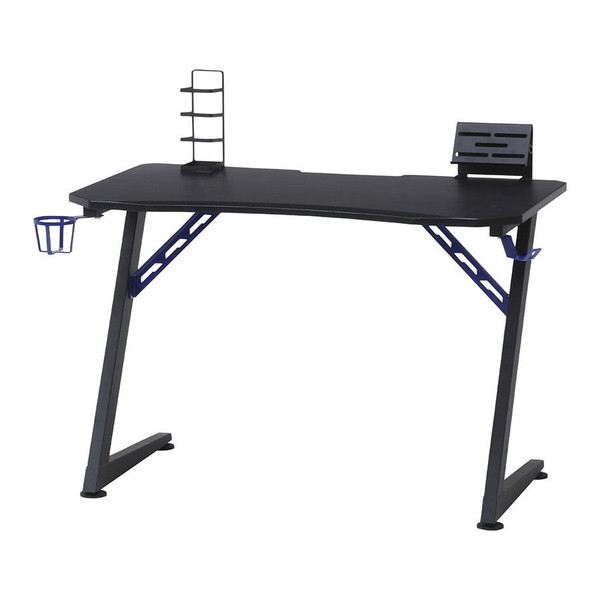 不二貿易 18573 ゲーミングデスク レイズ ブルー メーカー直送