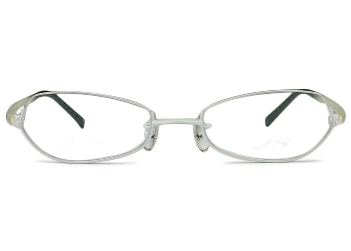 メガネ アミパリ AMIPARIS js-802 c0 ホワイト （フレームのみ / 度付き / 度なし 伊達） アンダーリム