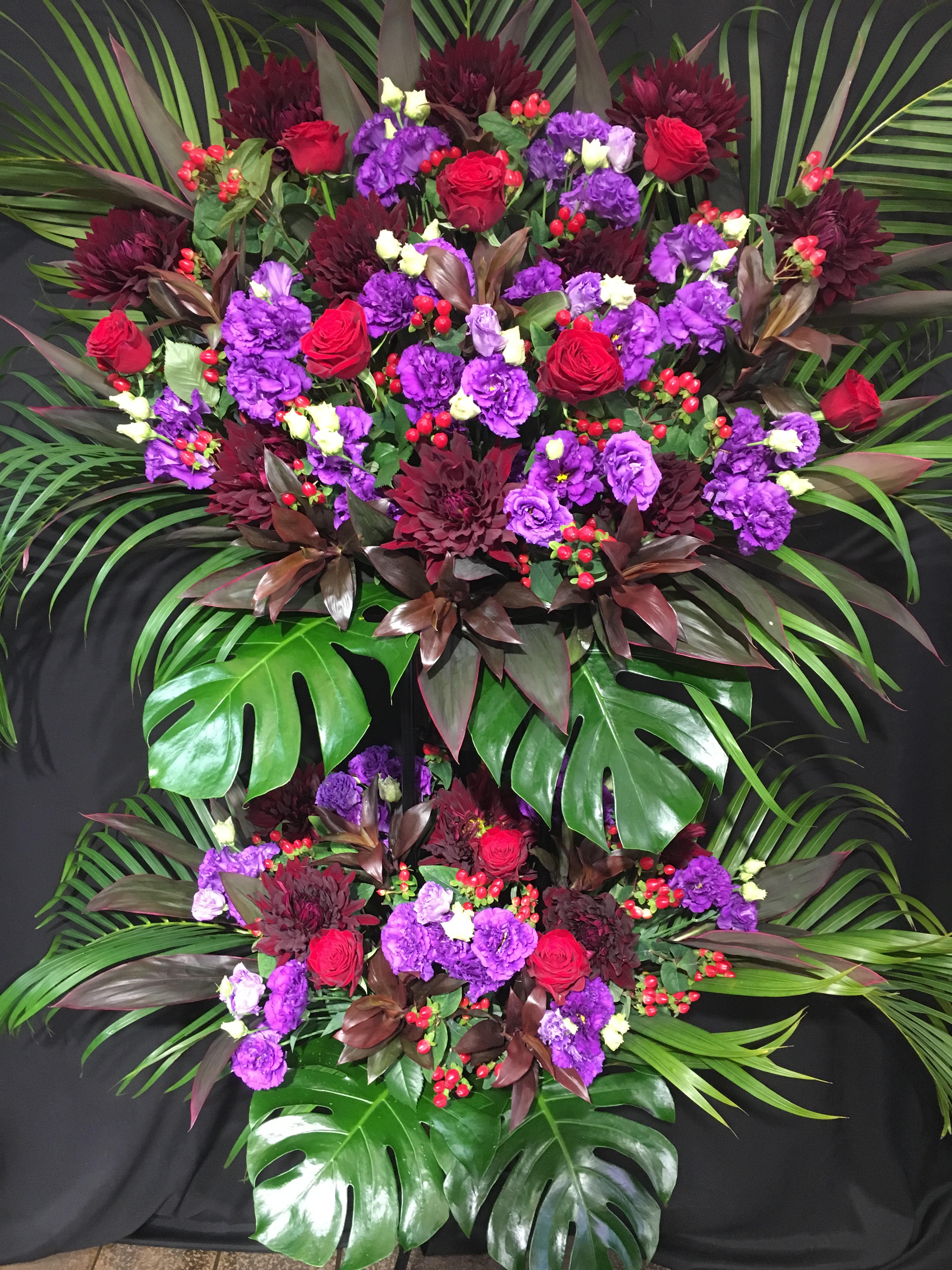 商品ID 5683 スタンド花　シック系　2段