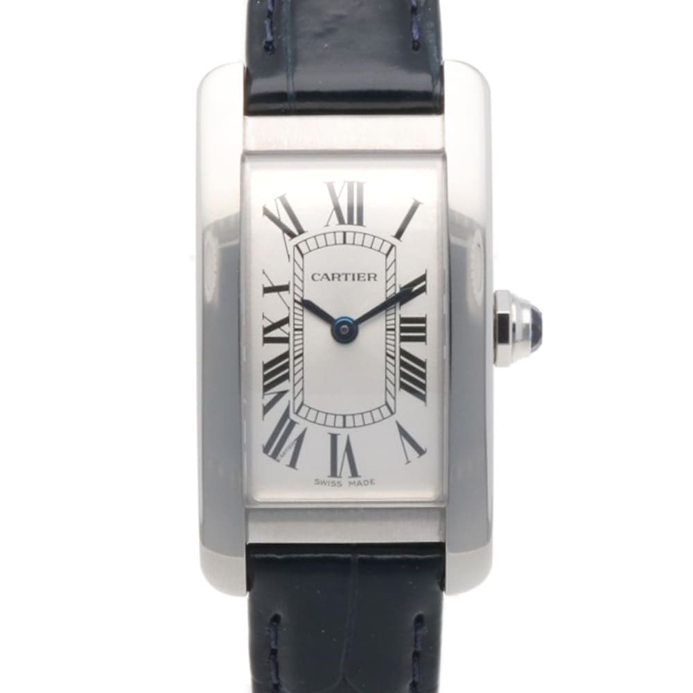 カルティエ タンクアメリカンSM 腕時計 ステンレススチール 4274 クオーツ 1年保証 CARTIER 中古 美品
