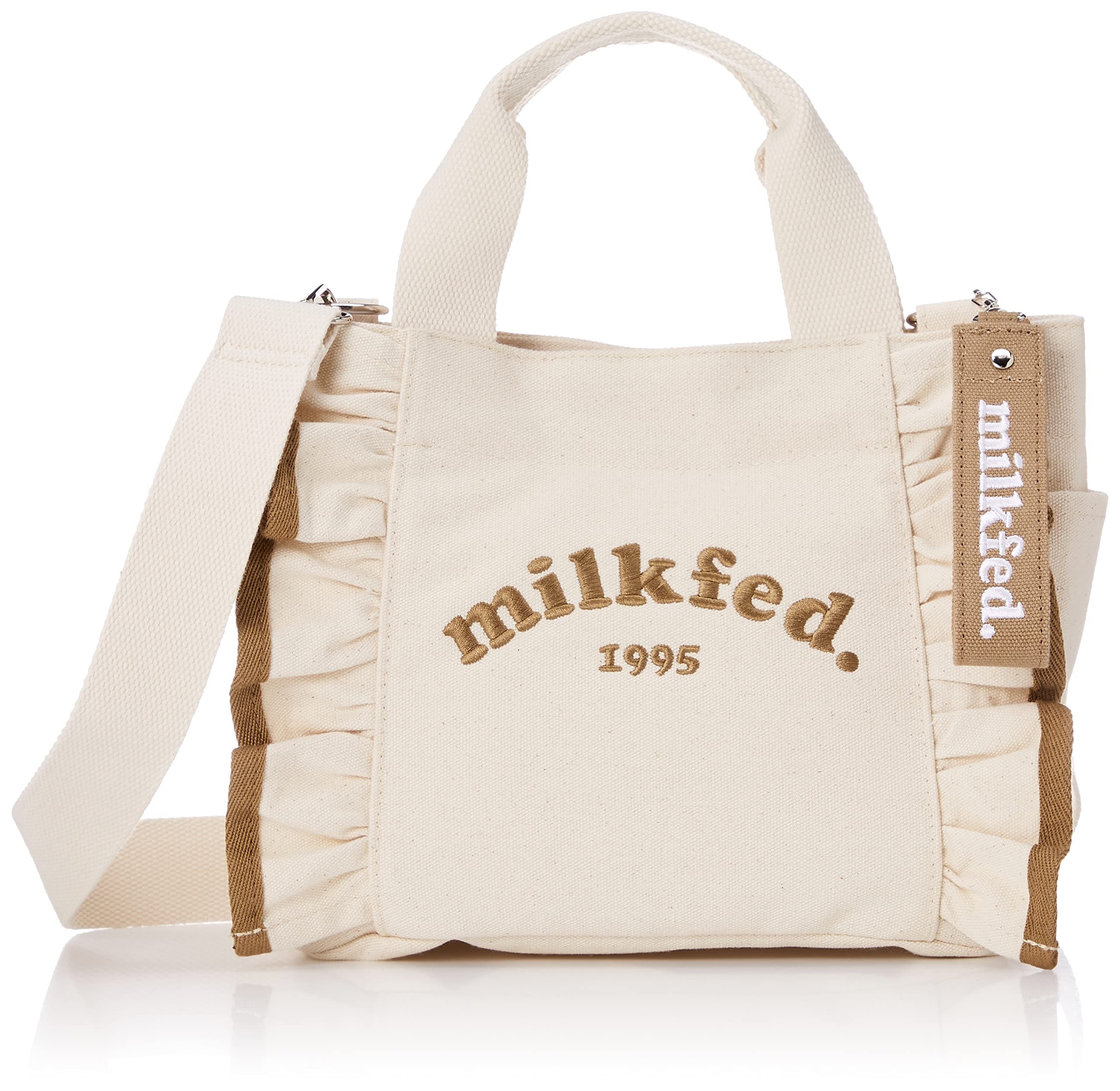 ラッフルミニバッグブラウン RUFFLE MINI BAG BROWN