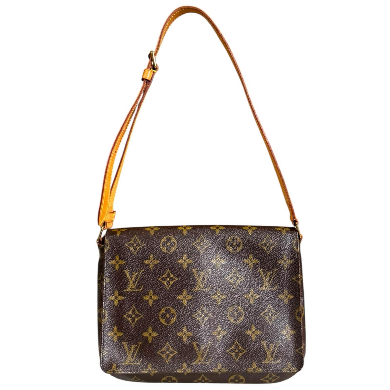 ルイヴィトン ミュゼットタンゴ　ショート モノグラム ショルダーバッグ モノグラムキャンバス M51257 ブラウン LOUIS VUITTON 中古