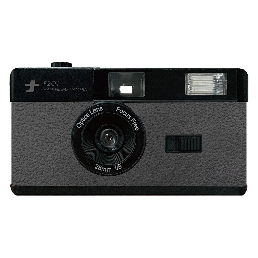 ナカバヤシ フィルムナカメラhalf/ダークグレー CAM-F201DG