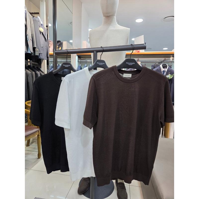 ブルーノバピ ラウンドニット Tシャツ MAIBR6M2416_DG