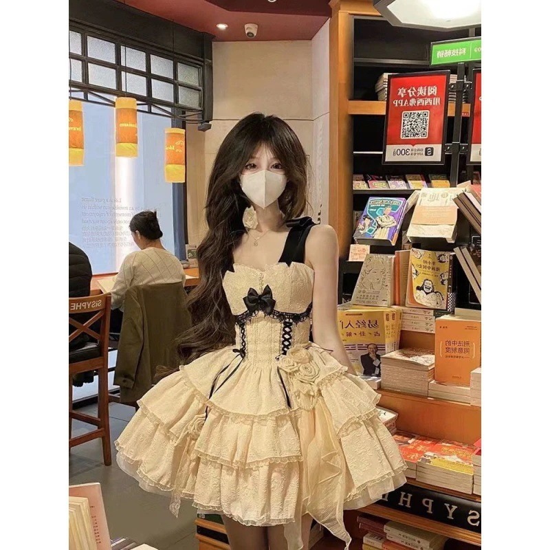 ティーパーティー フレンチ風 重厚ロリータ ふわふわプリンセスドレス