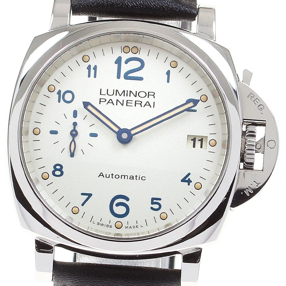 パネライ PANERAI PAM00903 ルミノールドゥエ 3デイズ アッチャイオ 自動巻き メンズ 良品 保証書付き_816490【中古】