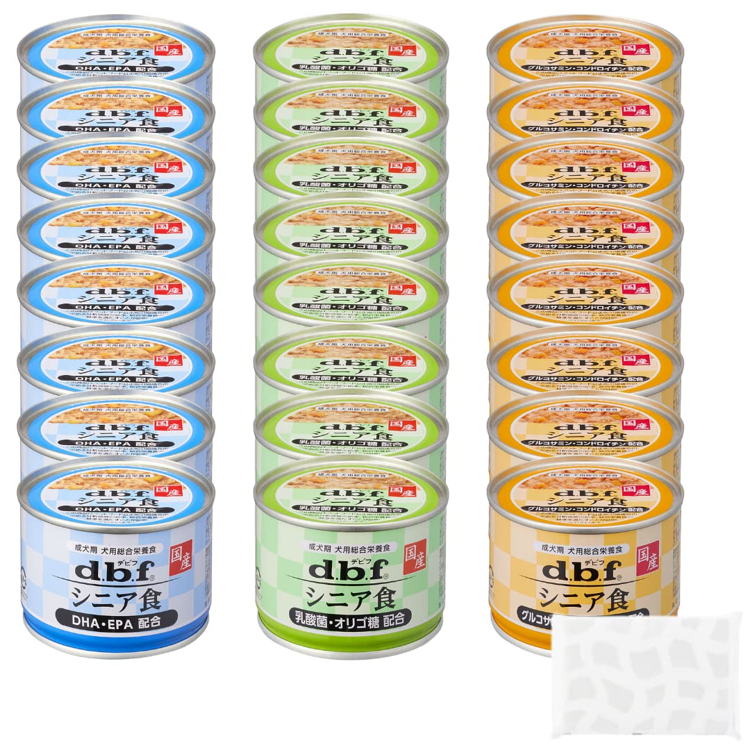 犬用 缶詰 シニア 150g 3種×各8缶 計24缶セット オリジナルティッシュ付き