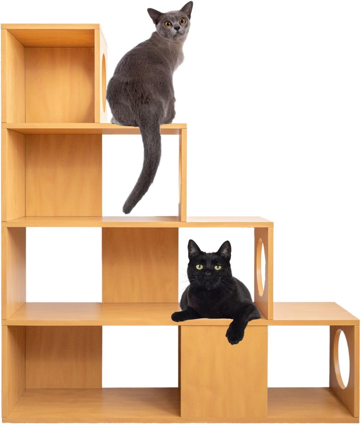 キャットタワー シェルフ 4段 猫 家具 撥水加工あり 棚 軽量 耐久性 組み立て簡単 工具不要 選べる3サイズ