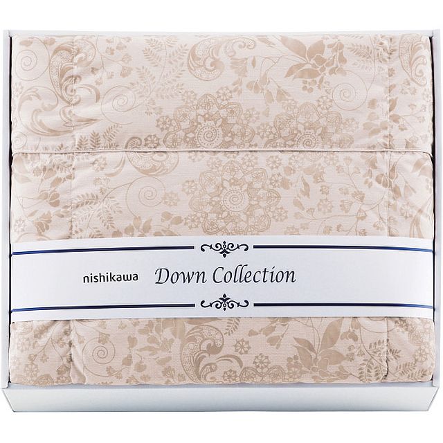 西川 洗えるダウンケット ベージュ 16,280円