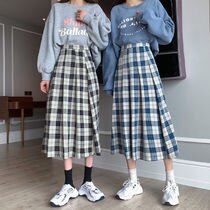 2色 スカート 春夏 きれいめ レディース フレアスカート ミモレ丈 ロング丈 7分丈 ミディアム丈 ミドル丈 レギュラー丈 チェック柄 ギンガムチェック 格子柄 ハイウエスト 黒 ブラック 青 ブル