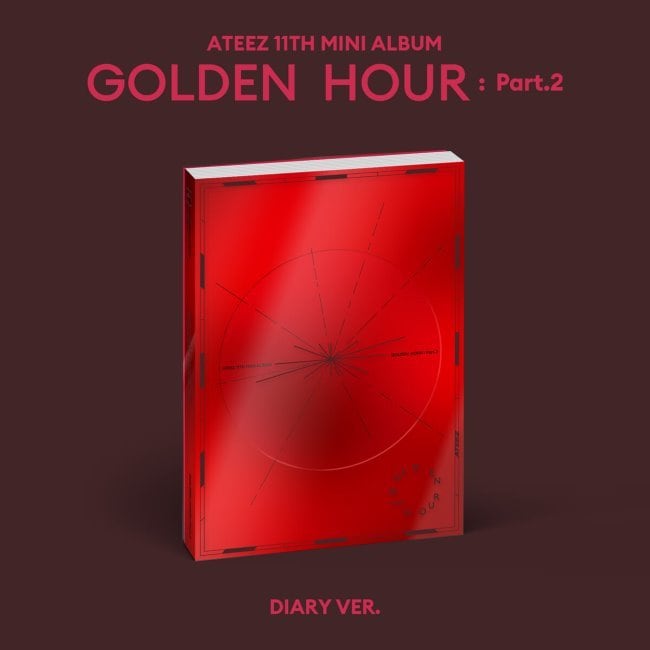 ( 未開封新品) [CD] エイティズ(ATEEZ) - GOLDEN HOUR Part.2 [DIARY Ver.] - フォトブック+ロゴステッカー+オーナメント+フォトカードA 1種 ランダム 4,866円