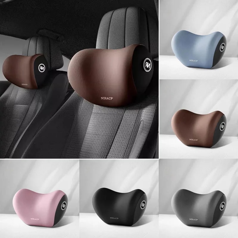 納期21日車の首と背中のサポート枕,通気性のあるヘッドレストクッション,ストレス,車のシート,メモリフォーム,保護と腰痛,新しい