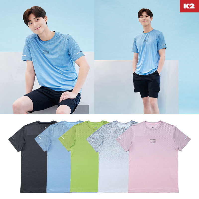 [K2] KMM21277 OSSAK BIO BALL ケーツー 半袖 Tシャツ メンズ 韓国ファッション 冷感生地 クーリングTシャツ