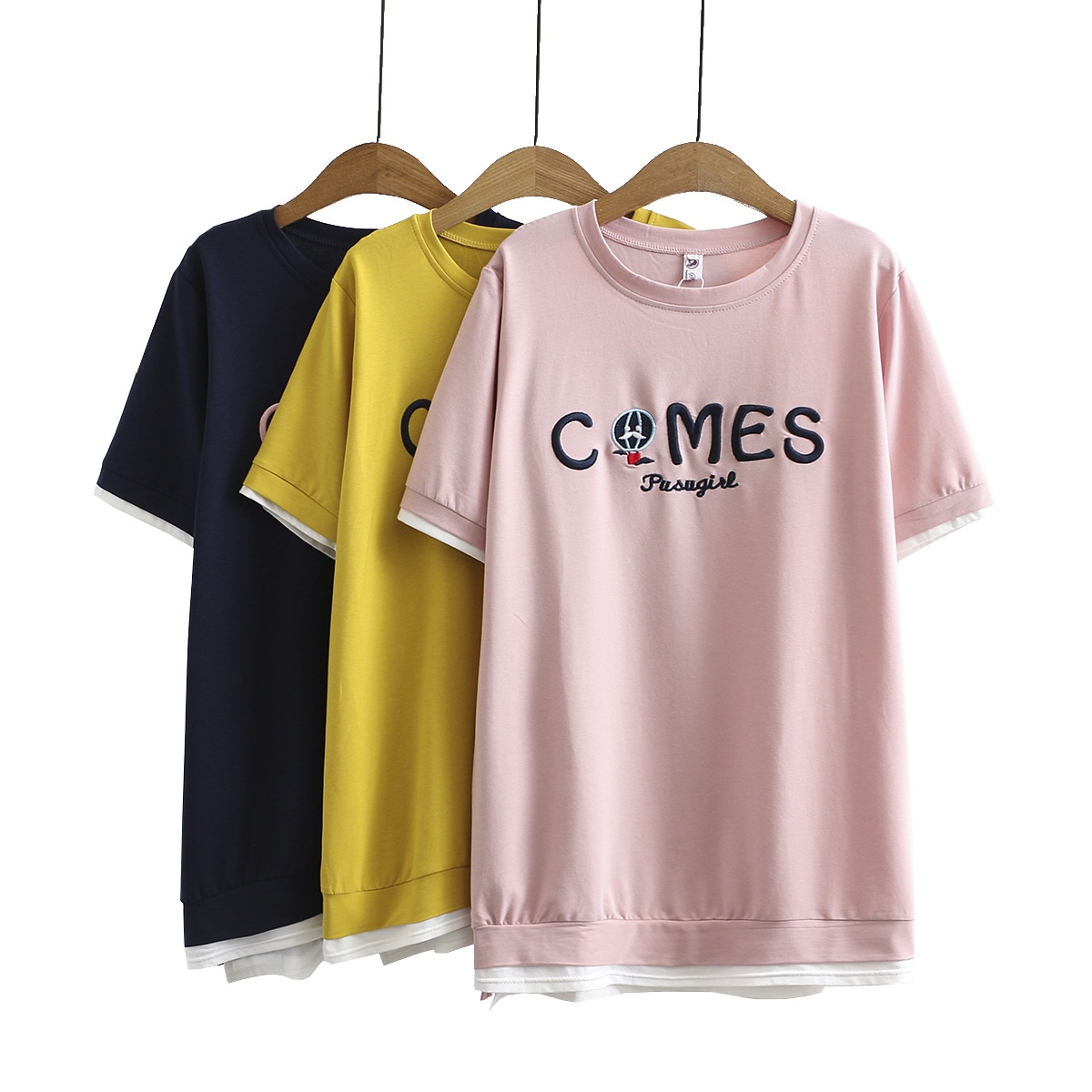 Tシャツ 韓国 半袖 レディーストップス 大きいサイズ 3l 4xl 5lブラウス カジュアル ゆっ